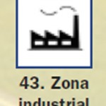 Pictograma señal de zona industrial 43
